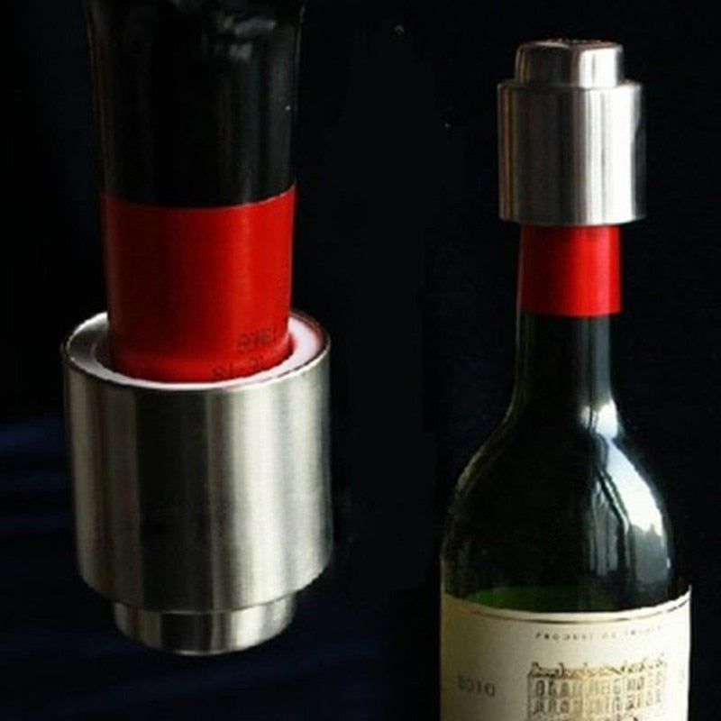 Stainless Steel Vacuum Wine Bottle Stopper Sealed Storage