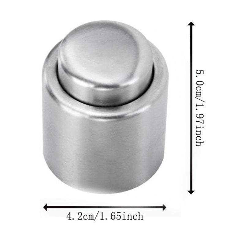 Stainless Steel Vacuum Wine Bottle Stopper Sealed Storage