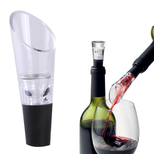 Pourer Aerator Air intake Red Wine Decanter Spout Strainer Stopper