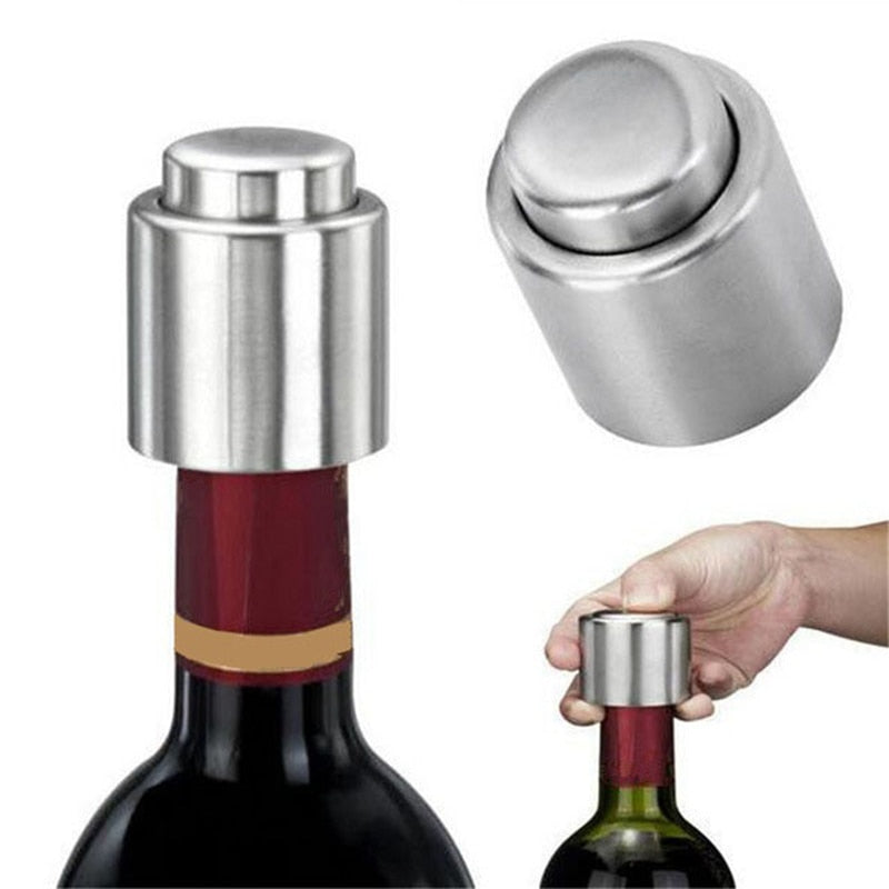 Stainless Steel Vacuum Wine Bottle Stopper Sealed Storage