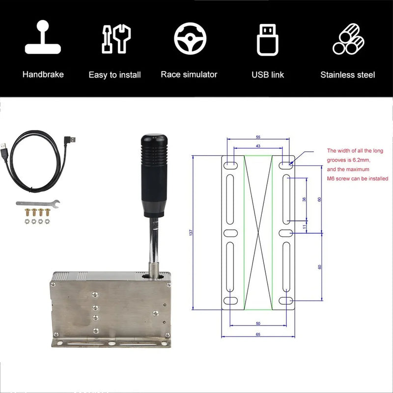 PC USB Racing Games Sequential Shifter H Gear Shift SIM For GT T500 For ETS2/Logitech G920 G923 G25 G27 G29 Thrustmaster T300RS