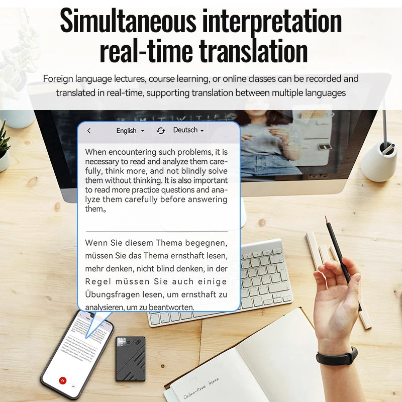 AI Voice Recorder GPT Intelligence APP Control Audio Mind Map Real Time Transcription/Summary/Translation Phone Calls Recording