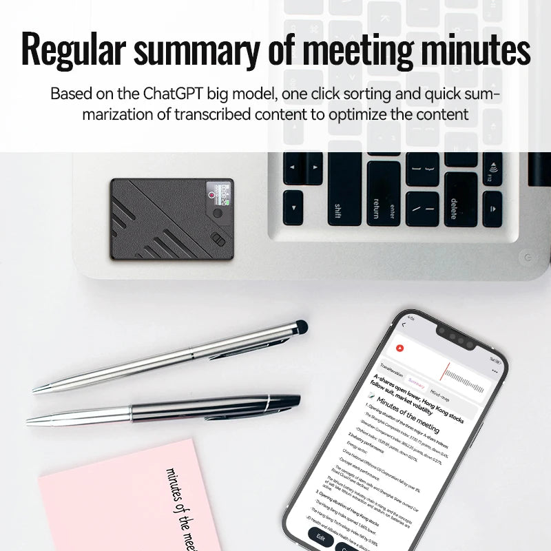 AI Voice Recorder GPT Intelligence APP Control Audio Mind Map Real Time Transcription/Summary/Translation Phone Calls Recording