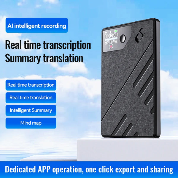 AI Voice Recorder GPT Intelligence APP Control Audio Mind Map Real Time Transcription/Summary/Translation Phone Calls Recording