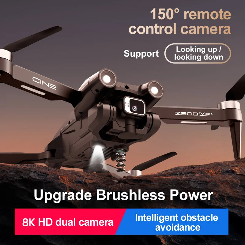 Dual Motor 8K Professional GPS WIFI FPV Obstacle Avoidance Folding Drone