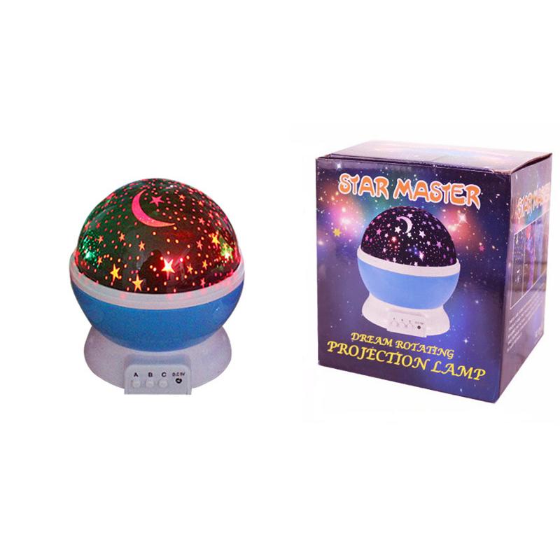 LED Rotating Star Projector Lighting Moon Starry Sky