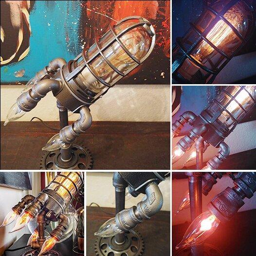 Steampunk Rocket Lamp