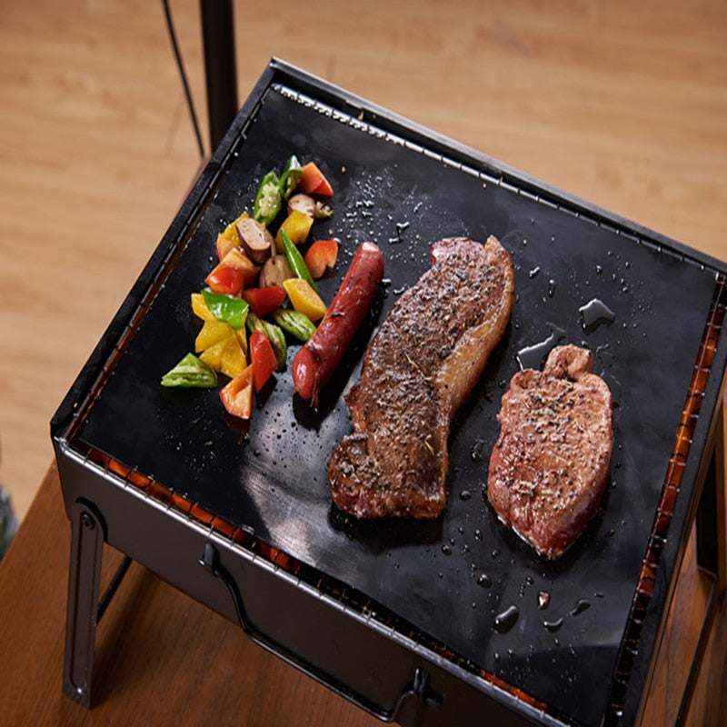 NON-STICK AND REUSABLE BBQ COOKING MATS