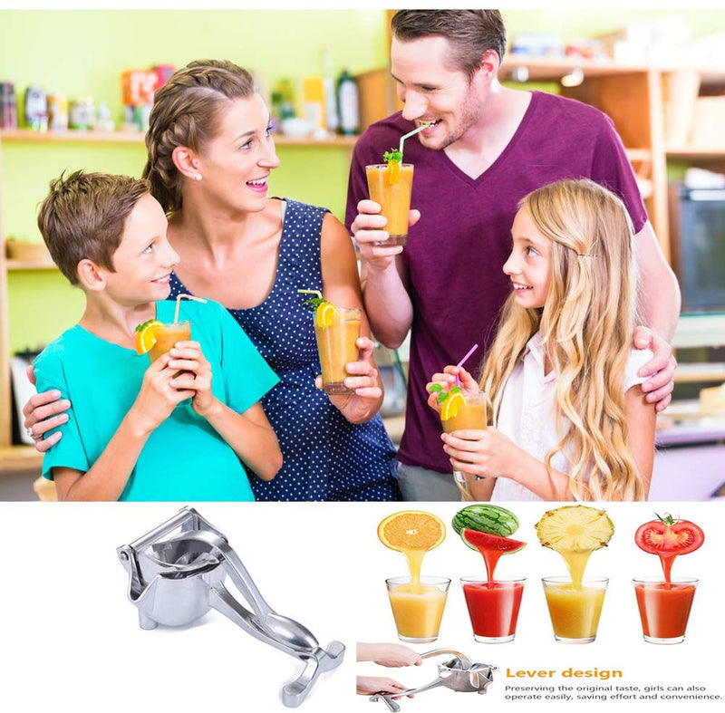 Stainless Steel Fruit and Juice Squeezer Manual Orange Juicer