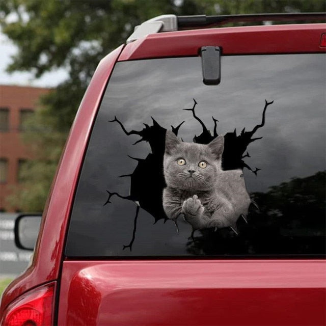 Waterproof 3D Cat and Dog Stickers