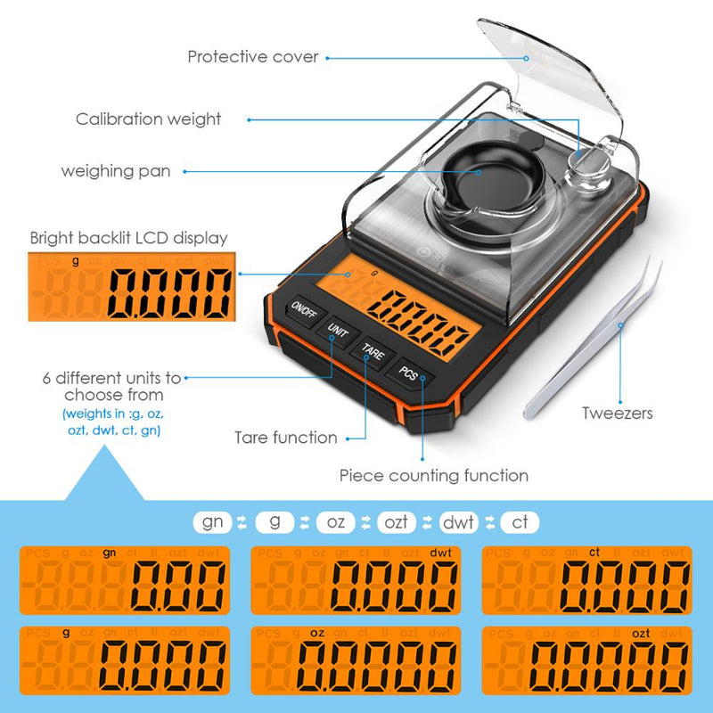 Electronic Digital Scale Portable Mini Scale Precision