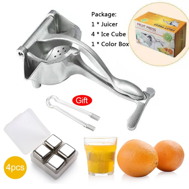 Stainless Steel Fruit and Juice Squeezer Manual Orange Juicer