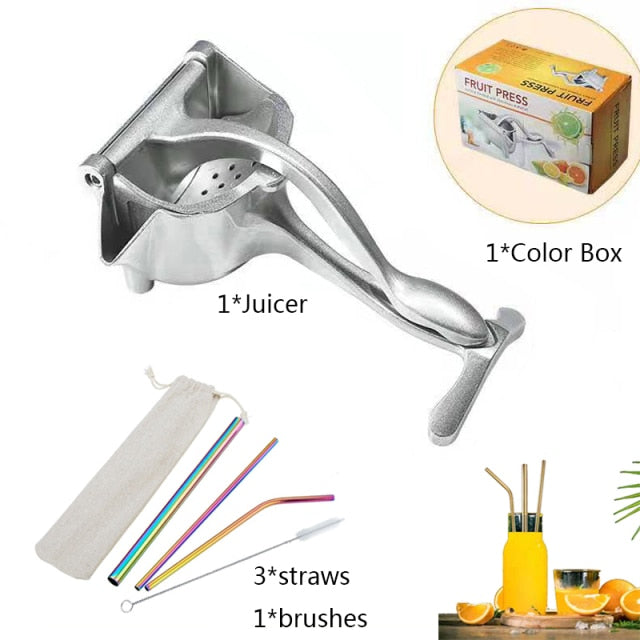 Stainless Steel Fruit and Juice Squeezer Manual Orange Juicer