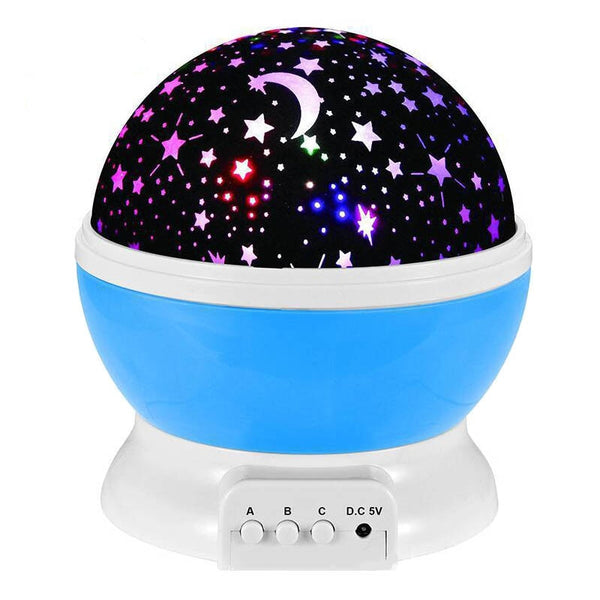 LED Rotating Star Projector Lighting Moon Starry Sky